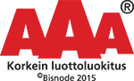 AAA Korkein luottoluokitus Bisnode -logo